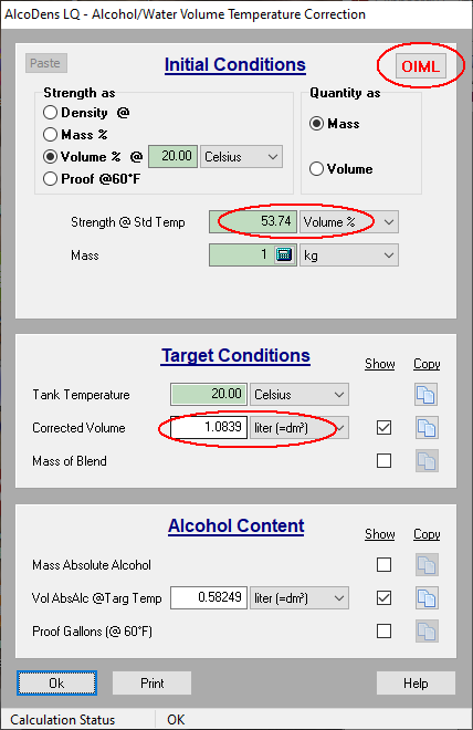 Canadian alcoholometric table anomalies | AlcoDens